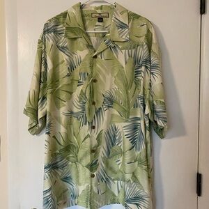 Tommy Bahama Green Leaf Print Shirt